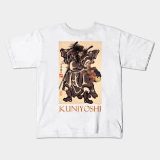 Shoki and Demon by Utagawa Kuniyoshi Kids T-Shirt